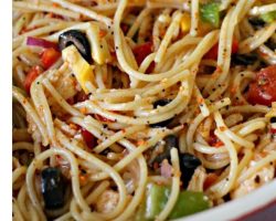 Spaghetti Pasta Salad Side Dish