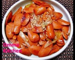 Korean Stir Fry Hot Dog in Soysauce or Teriyaki Hot Dog (Korean Side Dish) by Omma’s Kitchen