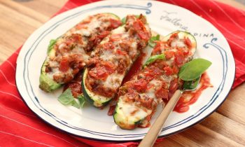 Pizza Stuffed Zucchini Recipe