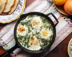 Creamy One-Pot Spinach Egg Breakfast • Tasty