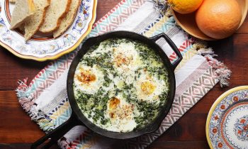 Creamy One-Pot Spinach Egg Breakfast • Tasty