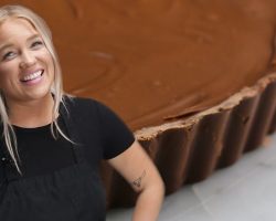 How To Make A Giant Peanut Butter Cup With Alix • Tasty