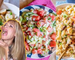 3 Easy Vegan Salad Recipes | Vegan Macaroni Salad, Potato Salad & Watermelon Feta Salad