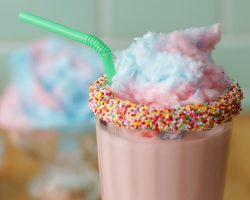Boozy And Delicious Cotton Candy Milkshake • Tasty