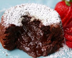 How To Make A Chocolate Lava Cake • Tasty