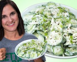 How to Make Creamy Cucumber Salad | Best Summer Side Dish Recipes | Well Done