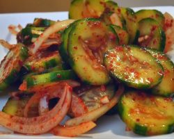 Korean quick easy side dish – Cucumber mix (O-i-muchim) :: [호주일상/요리] 초간단 오이 무침