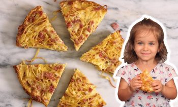 Spaghetti Pie: The Portable Pasta – with Mommy and Mia