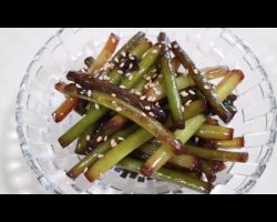 STIR FRIED GARLIC SCAPES | 마늘쫑볶음 | Korean Side Dish