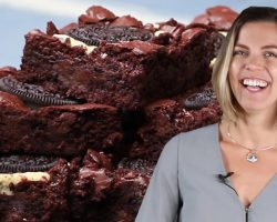 Betsy’s Chocolate Cookie Cheesecake Stuffed Brownies • Tasty