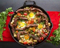 Steak and Eggs Hash • Tasty