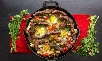 Steak and Eggs Hash • Tasty