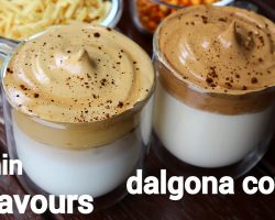dalgona coffee recipe | डलगोना कॉफ़ी | dalgona coffee 2 ways | cocoa powder dalgona