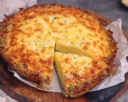 Quiche Lorraine in Hash Brown Crust