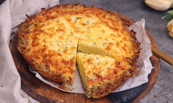 Quiche Lorraine in Hash Brown Crust