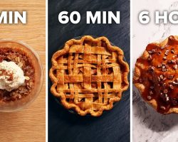 6-Min Vs. 60-Min Vs. 6-Hour Apple Pie • Tasty
