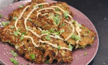 Japanese Cabbage Fritters (Okonomiyaki)