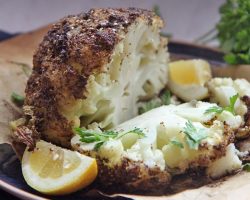Roasting A Whole Head of Cauliflower