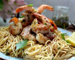Prosciutto Wrapped Shrimp Scampi
