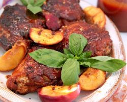 Peach BBQ Grilled Chicken