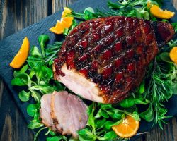 Brown Sugar and Ginger Glazed Ham