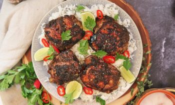 Spicy Jerk Chicken and Coconut Rice