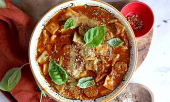 30-Minute Mini Ravioli Soup