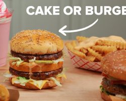 Making A Prank Burger Cake