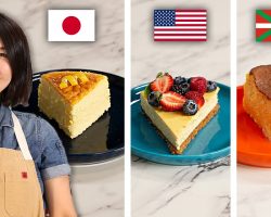Japanese vs. Basque vs. American Cheesecake