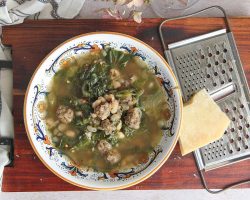 Italian Escarole and Meatball Soup