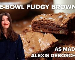 One-Bowl Salted Walnut Brownies As Made By Alexis DeBoschnek