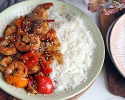 Honey Sriracha Shrimp