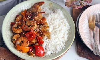 Honey Sriracha Shrimp