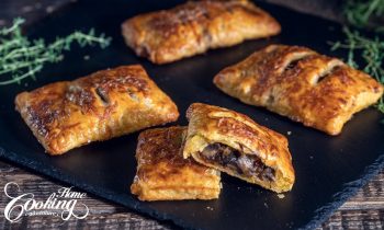 Caramelized Onion and Mushroom Puff Pastry Hand Pies