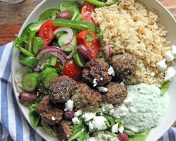Greek Meatballs with Tzatziki