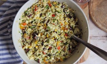 Grilled Veggie Orzo Salad