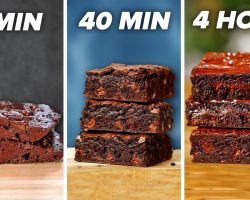 4-Min Vs. 40 Min Vs. 4 Hour Brownies