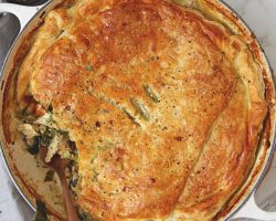 Laura Vitale Makes Chicken & Leek Pot Pie