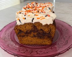 Pumpkin Nutella Swirl Loaf