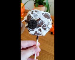 Spooky Chocolate Apple Pops