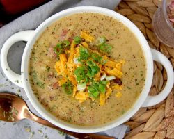 Laura Vitale Makes The Best Loaded Potato Soup
