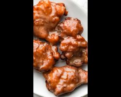 Maple Glaze Apple Cardamom Fritters