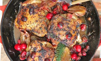Laura Vitale Makes Cranberry Rosemary Roasted Chicken