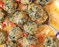 Laura Vitale’s Chicken Meatballs with Creamy Parmesan Sauce