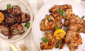 2 Easy Easter Main Dishes: Grilled Chicken & Lamb Chops