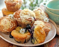 Homemade Lemon Blueberry Muffins