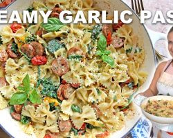 Quick Creamy Garlic Pasta | Easy Dinner Recipe!