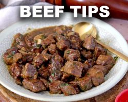 Garlic Beef Tips and Gravy – 20 Minute Recipe!