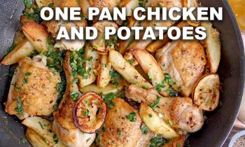 One Pan Roasted Lemon Chicken & Potatoes – Best I’ve Ever Made!