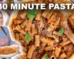 30 Minute One Pot Rigatoni With Meat Sauce